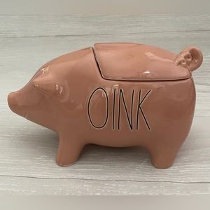 Rae Dunn Oink Pink Pig Canister